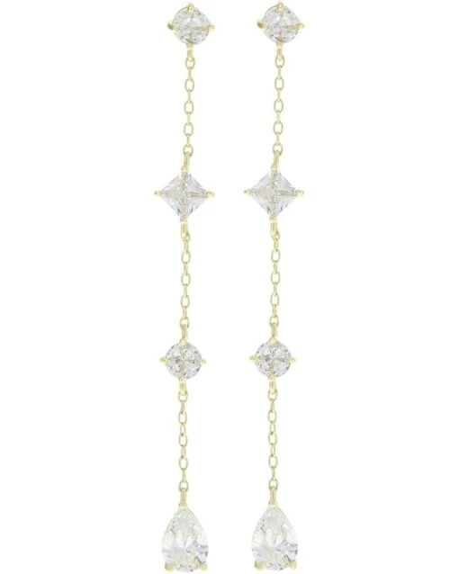 Argento Vivo Glamour Chain Drop Earrings -Fashion Accessories Store 511Mw34NB9L. AC SR736920