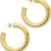 Sterling Forever Thick Hollow Hoops Earrings -Fashion Accessories Store 51P15JfshL. AC SR736920