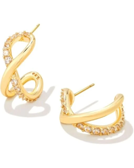 Kendra Scott Annie Infinity Huggie Earrings -Fashion Accessories Store 51WGzGR2eL. AC SR736920