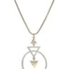 Karl Lagerfeld Paris Neck Adjustable Pave Triangle Pendant Necklace -Fashion Accessories Store 51fXk3itnAL. AC SR736920