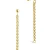 Sterling Forever Box Chain Drop Studs Earrings -Fashion Accessories Store 610aAIgI0YL. AC SR736920