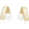 Vintage Havana Addison Pearl Earrings -Fashion Accessories Store 61816tSuWsL. AC SR736920