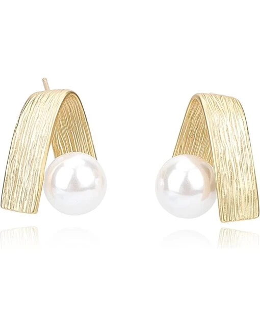 Vintage Havana Addison Pearl Earrings -Fashion Accessories Store 61816tSuWsL. AC SR736920