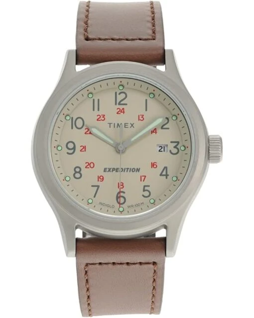 Timex 41 Mm Expedition® Leather Strap Watch -Fashion Accessories Store 61FvfQaXrSL. AC SR736920