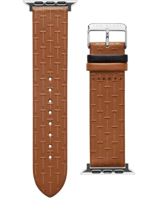 Ted Baker T-embossed Leather Black Keeper Smartwatch Band Compatible With Apple Watch Strap 42mm, 44mm -Fashion Accessories Store 61TrXv6RnZL. AC SR736920