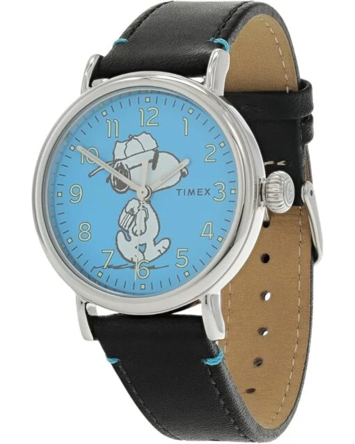 Timex 40 Mm Standard X Peanuts Snoopy Joe Cool 3-Hand Leather Strap Watch -Fashion Accessories Store 61X2wOcDNsL. AC SR736920