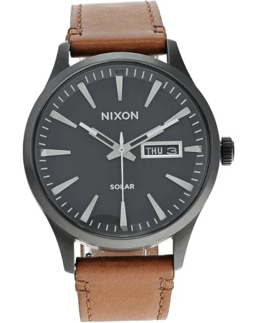 Nixon Sentry Solar Leather -Fashion Accessories Store 61b5MmTMlkL. AC SR736920