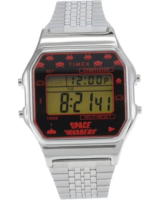 Timex 34 Mm Timex T80 X Space Invaders Stainless Steel Bracelet Watch -Fashion Accessories Store 61eg3F93ML. AC SR736920