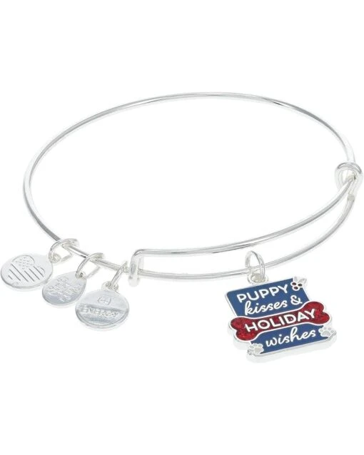 Alex And Ani Puppy Kisses And Holiday Wishes Bracelet -Fashion Accessories Store 61fC42NmpL. AC SR736920