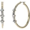 Karl Lagerfeld Paris 45 Mm Stone Front Hoop Earrings -Fashion Accessories Store 61iT1iCT0CL. AC SR736920