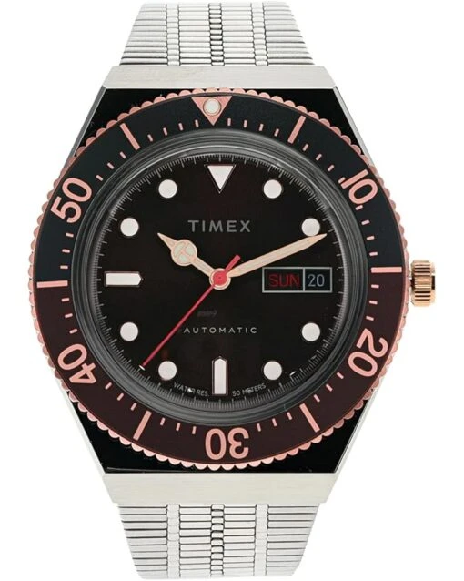 Timex 40 Mm M79 Automatic Stainless Steel Bracelet Watch -Fashion Accessories Store 61riyFTfJL. AC SR736920