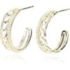 Vintage Havana Mackenzie Pave Curb Chain Hoop Earrings -Fashion Accessories Store 61sjquQMgEL. AC SR736920