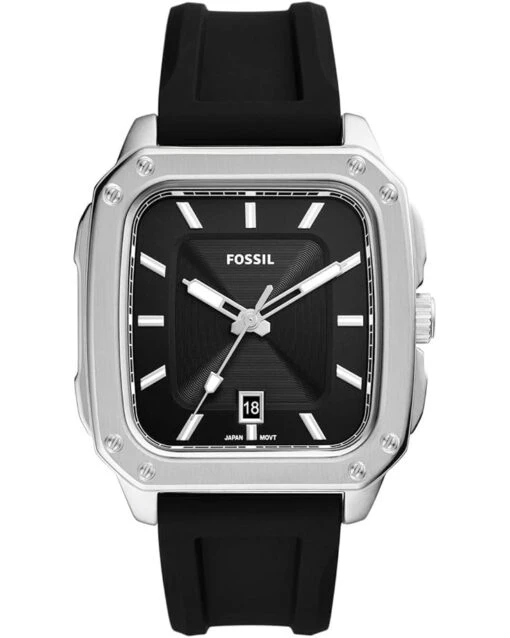 Fossil Inscription Three-Hand Date Silicone Watch - FS5980 -Fashion Accessories Store 61zKRXW35PL. AC SR736920