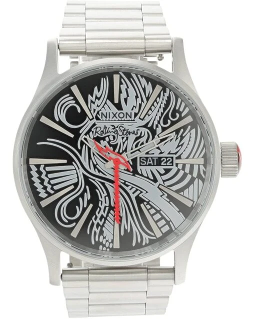 Nixon Rolling Stones Sentry Stainless Steel -Fashion Accessories Store 712c1r1ElKL. AC SR736920