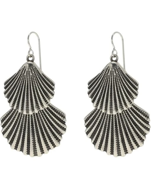 Brighton Shells Two Tier French Wire Drop Earrings -Fashion Accessories Store 71NyjRreCIL. AC SR736920