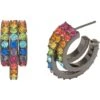 Kurt Geiger London Rainbow Pave Hoop Earrings -Fashion Accessories Store 71U7NIkEFlL. AC SR736920