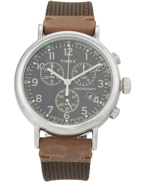 Timex 41 Mm Timex Standard Chronograph Low Lead Brass Case Two-Piece Quick Release -Fashion Accessories Store 71aTOHB8cL. AC SR736920