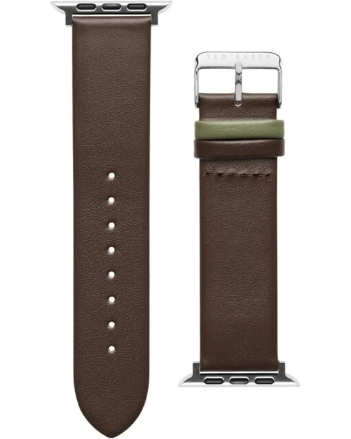 Ted Baker Leather Light Green Keeper Smartwatch Band Compatible With Apple Watch Strap 38mm, 44mm -Fashion Accessories Store 71jRZJBg2QL. AC SR736920