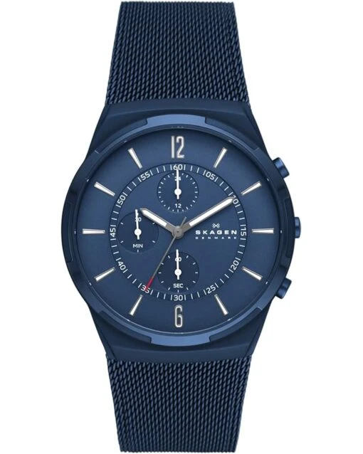 Skagen 42 Mm Melbye Chronograph Mesh Bracelet Watch -Fashion Accessories Store 71rys4FBy8L. AC SR736920