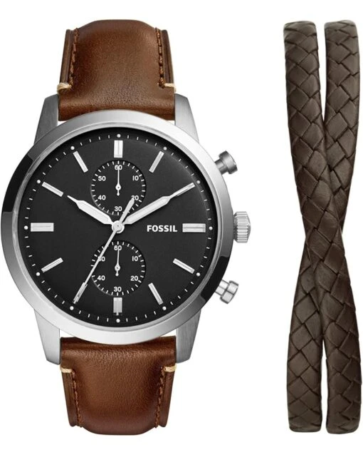 Fossil Townsman Watch And Bracelet Gift Set - FS5967SET -Fashion Accessories Store 71tZwEiGUsL. AC SR736920